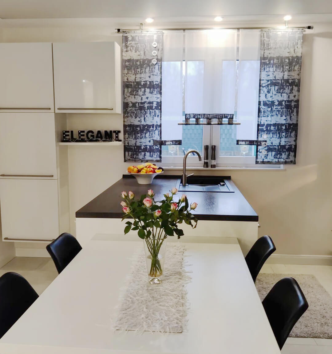 M-Gardinendesign Paderborn, Esszimmer Schiebegardinen