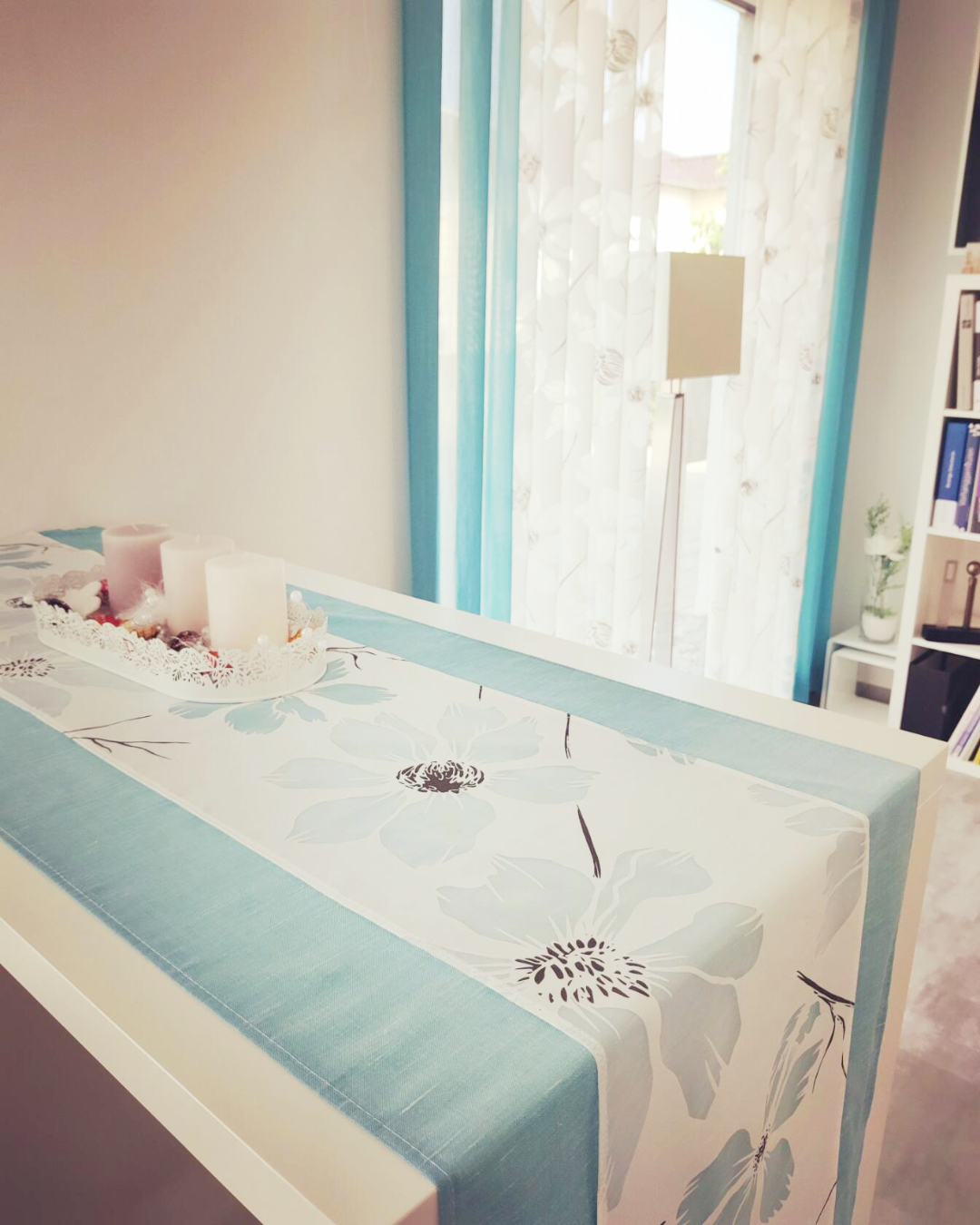 M-Gardinendesign Paderborn M-Gardinendesign Paderborn, Tischläufer blau weiss